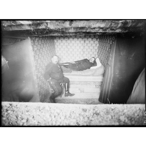 Chambre à coucher au Bois des Alleux. [légende d’origine]