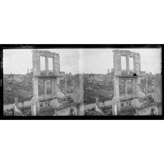 Sermaize (Marne). Vue générale des ruines. [légende d’origine]