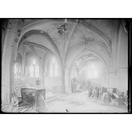 Vassincourt (Meuse). Intérieur de l’église. [légende d’origine]