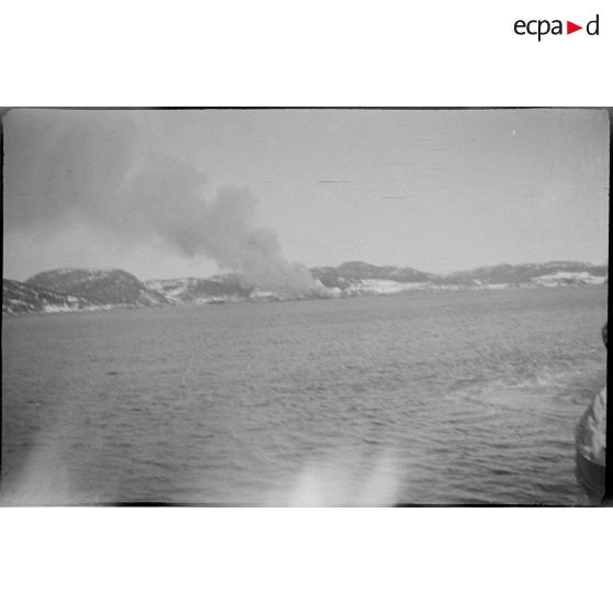 Vue de Namsos depuis le fjord.