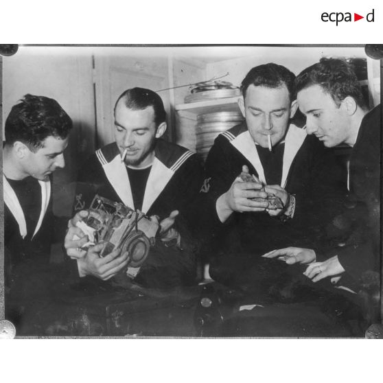 Groupe d'opérateurs du SCA Marine de retour de Norvège.