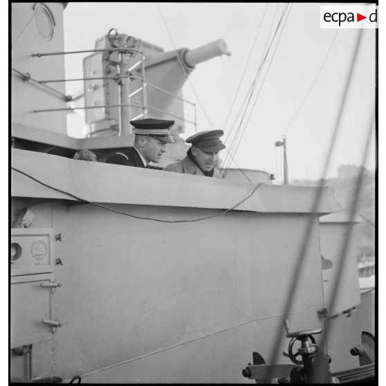 Passerelle du cuirassé Dunkerque.