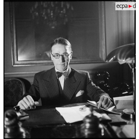 Portrait de César Campinchi, ministre de la Marine.