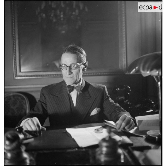 Portrait de César Campinchi, ministre de la Marine.