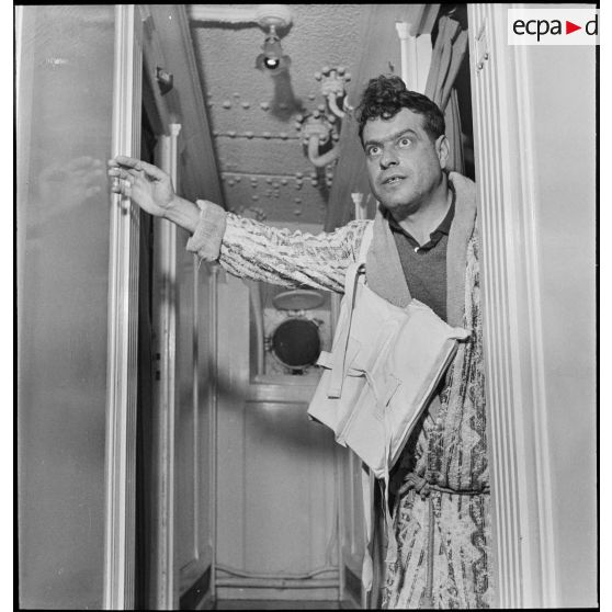 Exercice d'alerte à bord du paquebot Brazza.