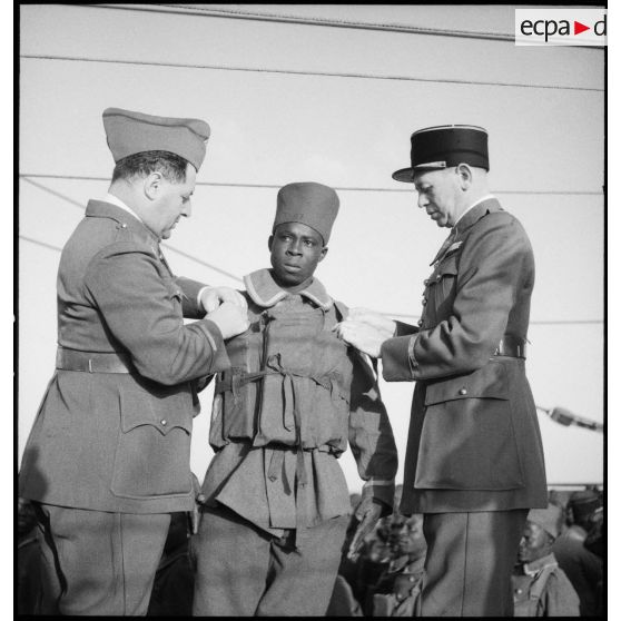 A bord du paquebot Brazza.