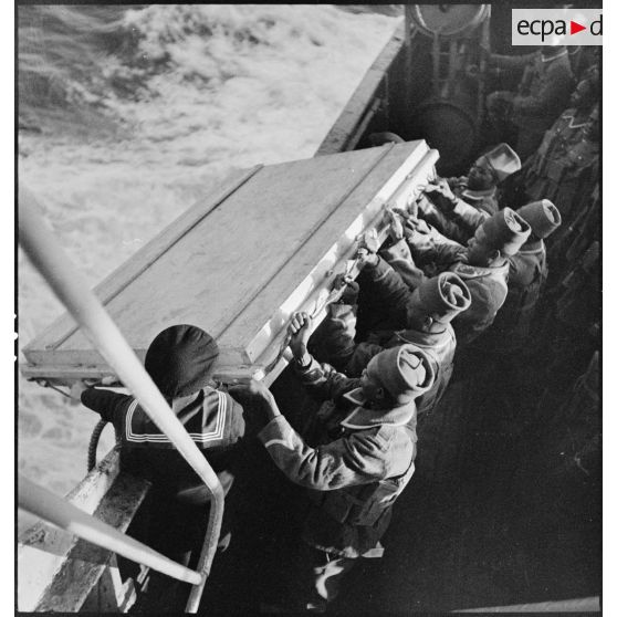 A bord du paquebot Brazza.