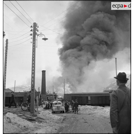 Incendie de la gare de Namsos.