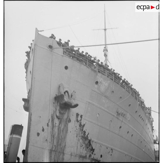 Etrave du paquebot le Massilia à Brest.