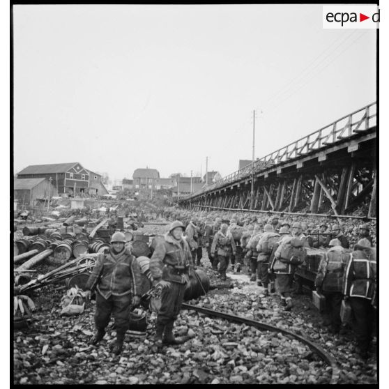 Débarquement probable de légionnaires à Narvik.