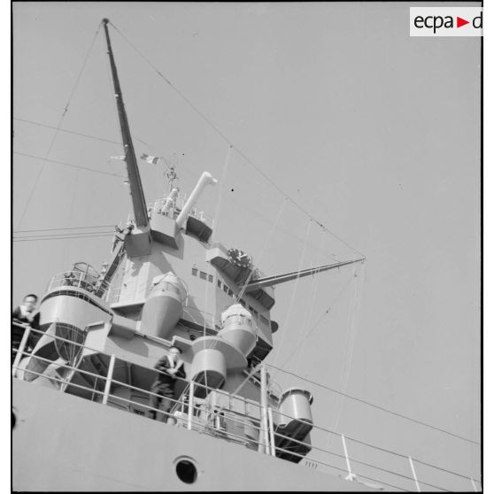 La superstructure (tourelle de commandement) du cuirassé Dunkerque.