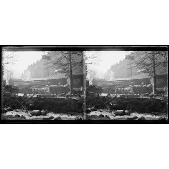 Le Rudlin. Scierie militaire. [légende d'origine]