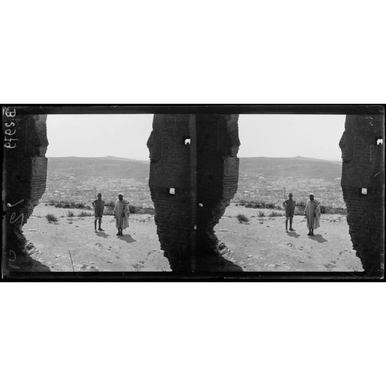 Fez, vue de la ville prise du tombeau des Mérinides. [légende d’origine]