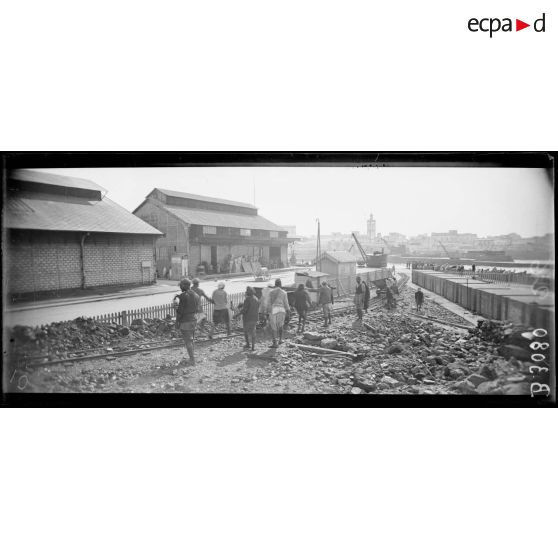 Casablanca, un coin du camp. [légende d’origine]