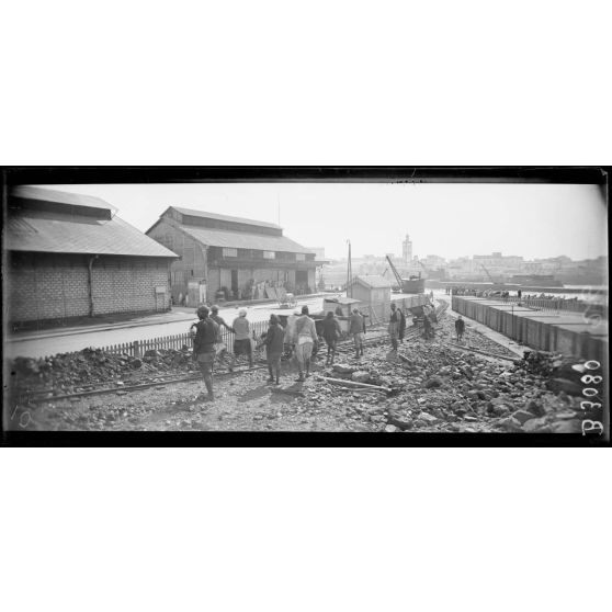 Casablanca, un coin du camp. [légende d’origine]