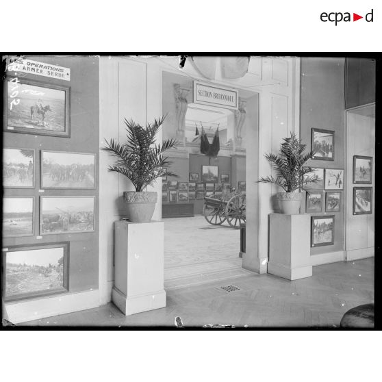 Paris, exposition de photographies de guerre. [légende d’origine]