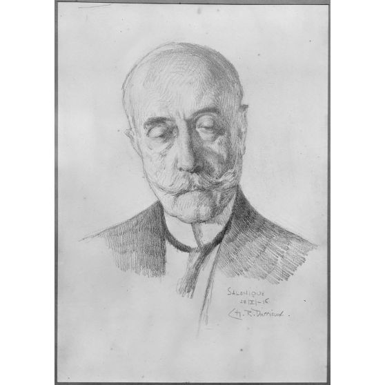 Paris, Salon des Armées, amiral Coundouriotis par Darrieux. [légende d’origine]