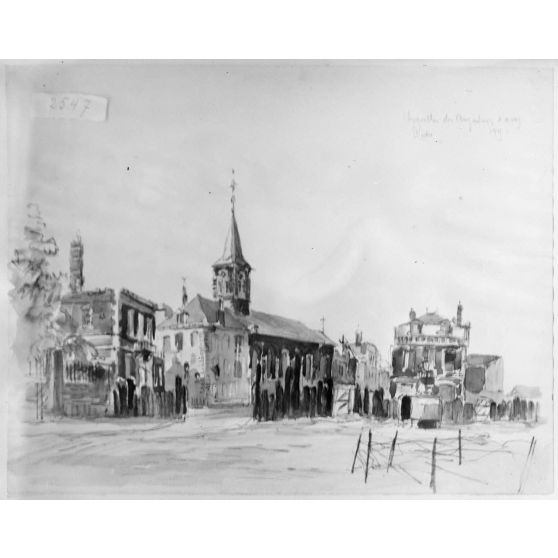 Paris, Salon des Armées, Chapelle des Augustines d’Arras, par Veder. [légende d’origine]