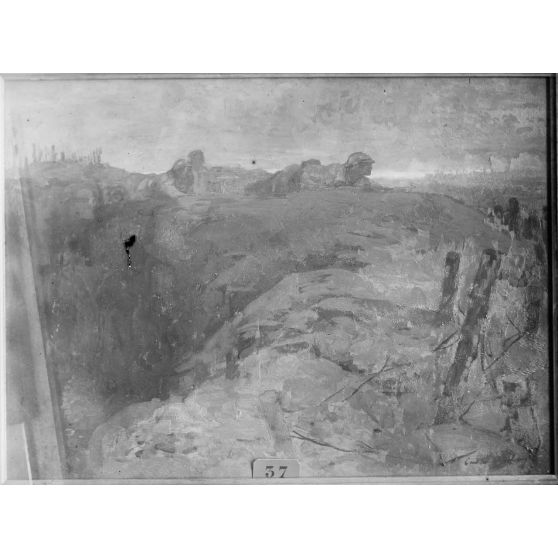 Paris, Salon des Armées, Sortie de patrouille, par Aubry. [légende d’origine]