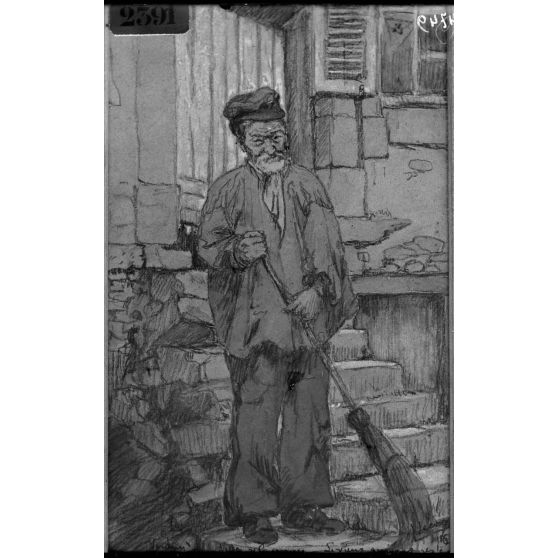 Paris, Salon des Armées, Le vieux qui est resté, par Seevagen. [légende d’origine]