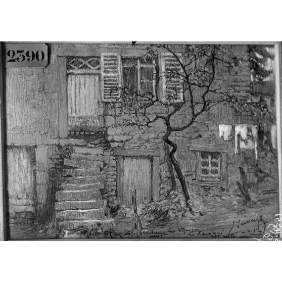 Paris, Salon des Armées, La maison du vieux qui est resté, par Seevagen. [légende d’origine]