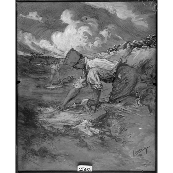 Paris, Salon des Armées, Le laveur, par Seevagen. [légende d’origine]