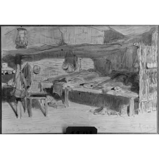 Paris, Salon des Armées, Dans les carrières de Tracy par Guilbert. [légende d’origine]