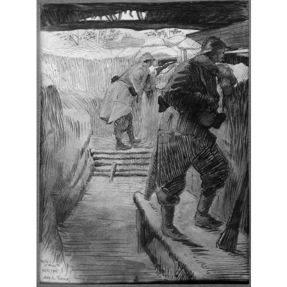 Paris, Salon des Armées, Poste d’écoute par Thomas. [légende d’origine]