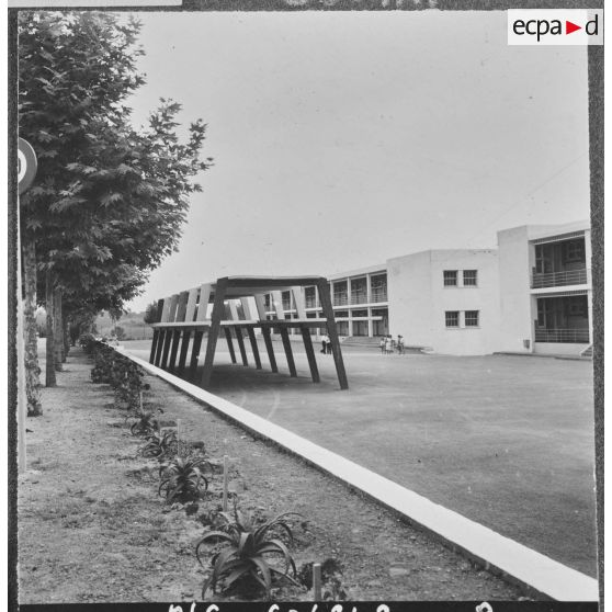 Koléa. Ecole militaire préparatoire nord-africaine (EMPNA). Cour d'honneur.