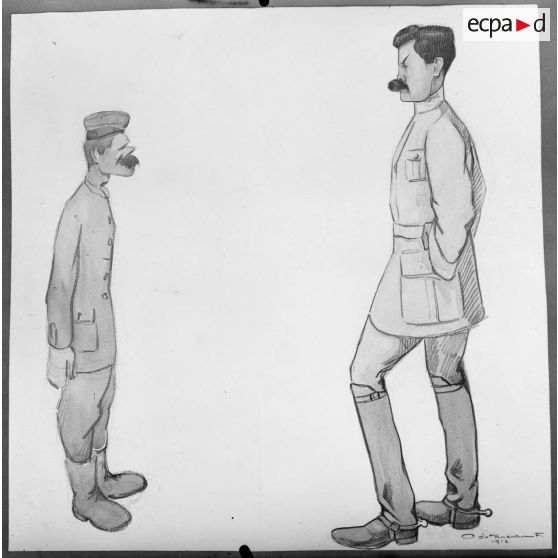 Paris, Salon des Armées, Le repas du fauve de Coutanceau. [légende d’origine]