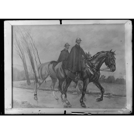 Paris, salon des Armées. La prévôté, de Morinière. [légende d'origine]