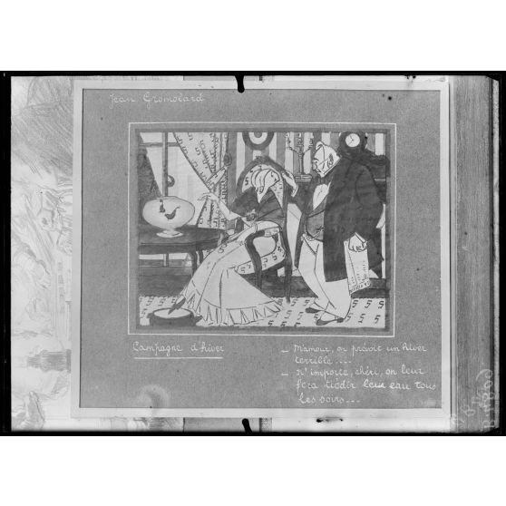 Paris, salon des Armées. Campagne d'hiver, de Gromolard. [légende d'origine]