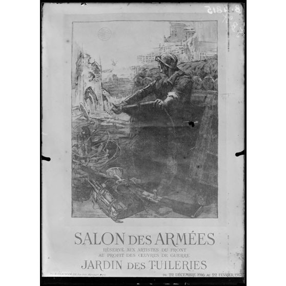 Paris, salon des Armées. Affiche, de Charrière. [légende d'origine]