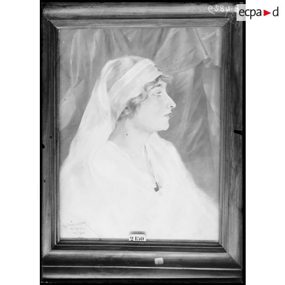 Paris, salon des Armées, portrait de mademoiselle de B. par Renimel. [légende d’origine]