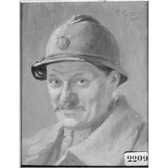 Paris, salon des Armées, Le capitaine de P., portrait de Reunier. [légende d’origine]