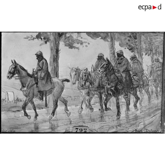 Paris, salon des Armées, Nos artilleurs, de Dubaut. [légende d’origine]