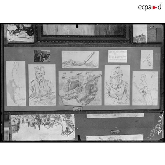 Paris, salon des Armées, Croquis de la Somme, de Langbehn. [légende d’origine]