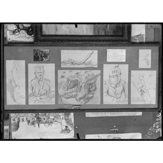 Paris, salon des Armées, Croquis de la Somme, de Langbehn. [légende d’origine]