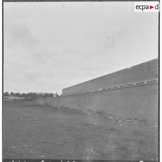 Travaux effectués par le génie à l'établissement régional du matériel (ERM) de Maison-Carrée.