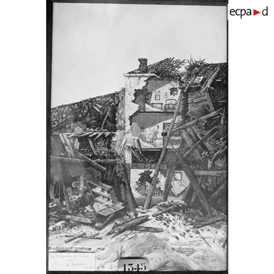 Paris, salon des Armées, Le magasin de modes, de Kerhor. [légende d’origine]