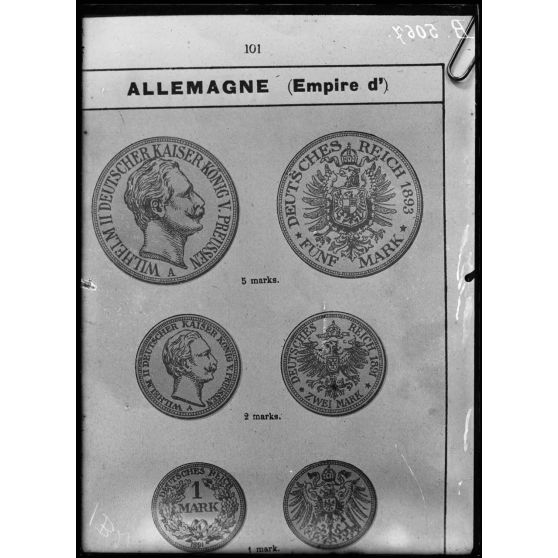 Paris, Bibliothèque nationale, pièces d’argent d’Allemagne, face et revers. [légende d’origine]