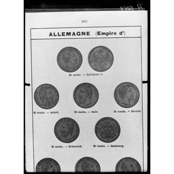 Paris, Bibliothèque nationale, pièces d’or d’Allemagne. [légende d’origine]