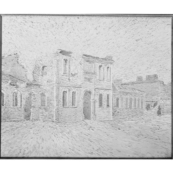 Paris, galerie Druet. Exposition d'oeuvres de Henry Valensi, artiste attaché au QG du corps expéditionnaire des Dardannelles. Seddul Bahr, l'hôpital. [légende d’origine]