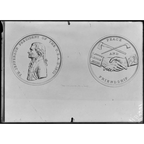 Paris, bibliothèque nationale. Président Thomas Jefferson. [légende d'origine]