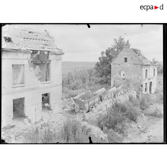 Moufflaye (Aisne). La ferme. Organisations défensives françaises. [légende d'origine]
