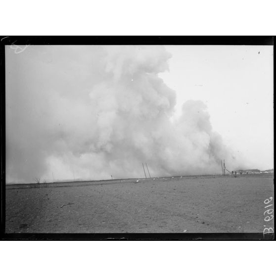 La Courneuve. Explosion. [légende d'origine]