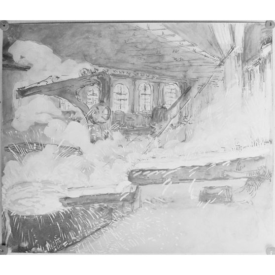 Paris. Dessin de Bracquemont, du Creusot. Un four Martin. [légende d'origine]