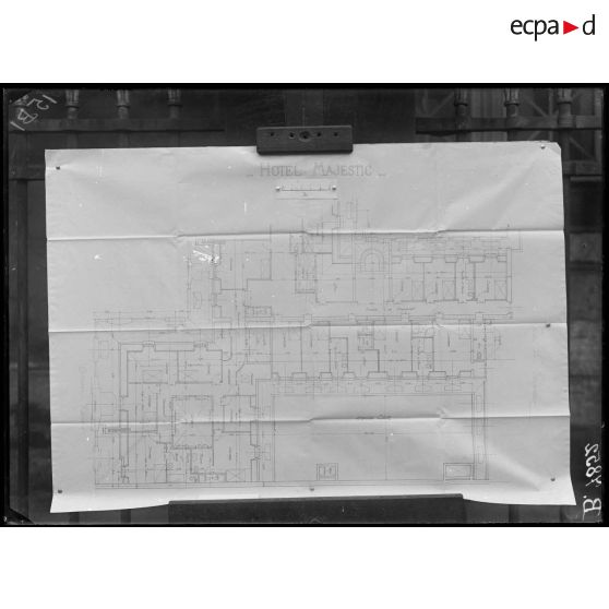 Paris. Plan de l'hôtel Majestic. Combles, partie de droite. [légende d'origine]