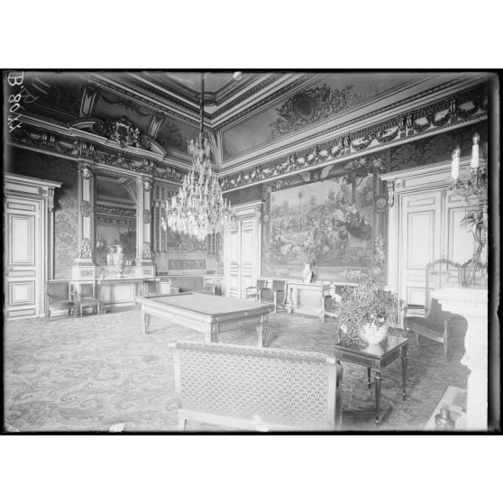 Paris. Ministère des Affaires étrangères. Salle de billard (1er étage). [légende d'origine]