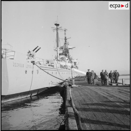 Vue de trois quarts arrière du Georges Leygues.